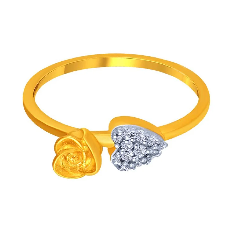 Women's Diamond Rings with Sapphire Accents in Blue for a Colorful and Sophisticated Touch14k Gold Studded Heart Ring