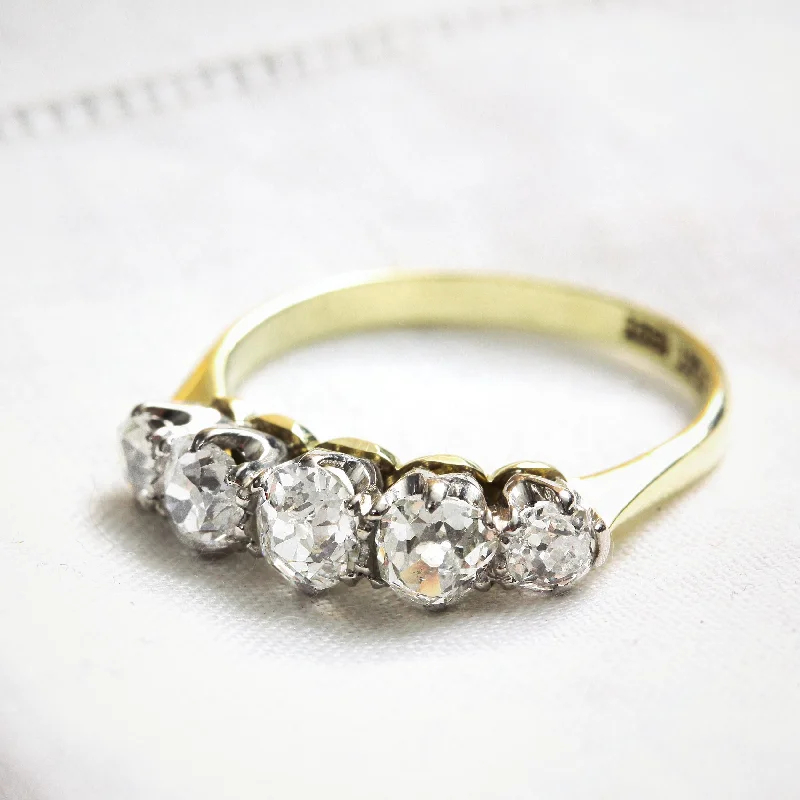 Women's Rings with Hidden Compartments for Secret KeepsakesEffervescent Vintage 1.80ct Hand Cut Diamond Ring