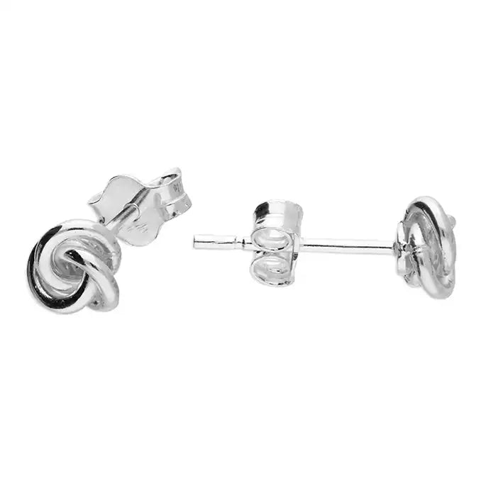 Kids' Plastic Animal - Shaped Stud Earrings in Bright Colors for a Fun and Safe AccessorySterling Silver Small Knot Stud Earrings