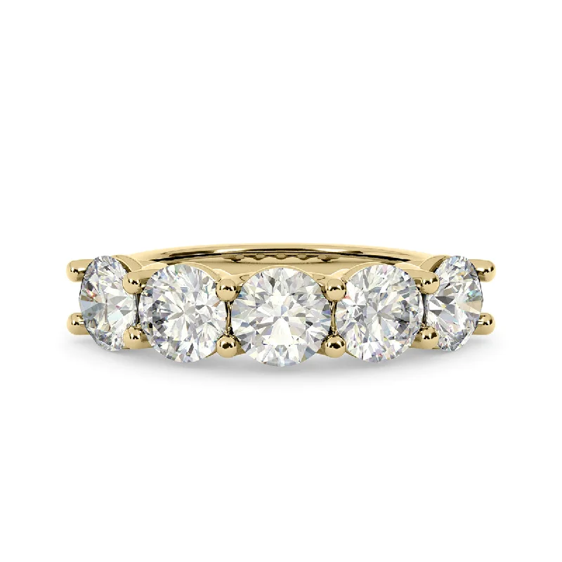 Women's Diamond Rings with Side - Stone Pave Setting for a Sparkling and Continuous ShineDiamond Ring