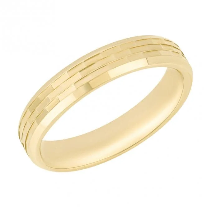 Minimalist Fashion Rings in Stainless Steel with a Single Solitaire CrystalSnake Textured 9ct Yellow Gold Ring GR614