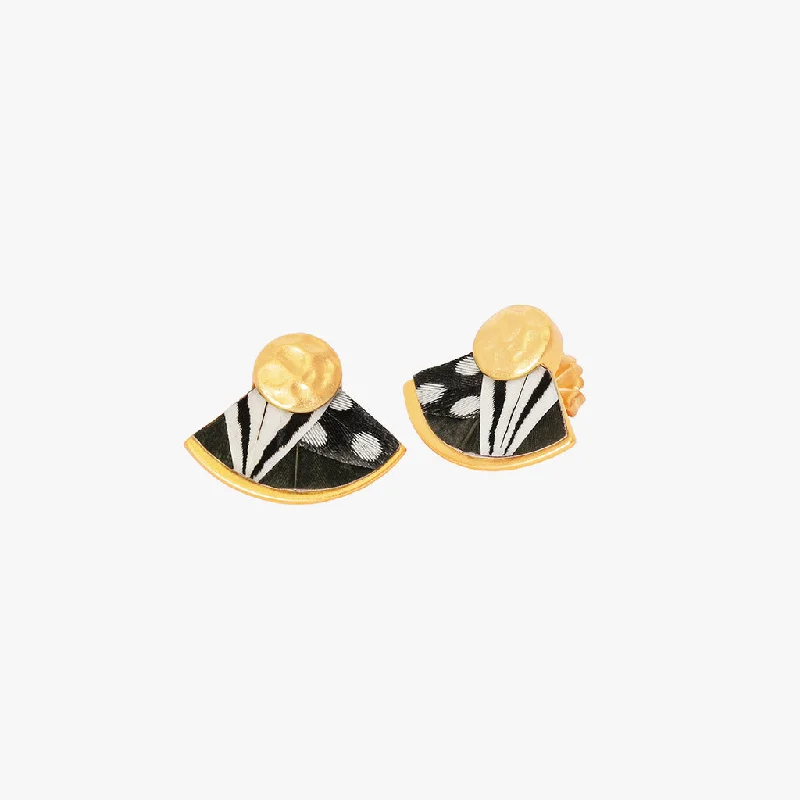 14K Gold Plated Heart - Shaped Stud Earrings for a Romantic and Feminine LookDelores Stud Earring