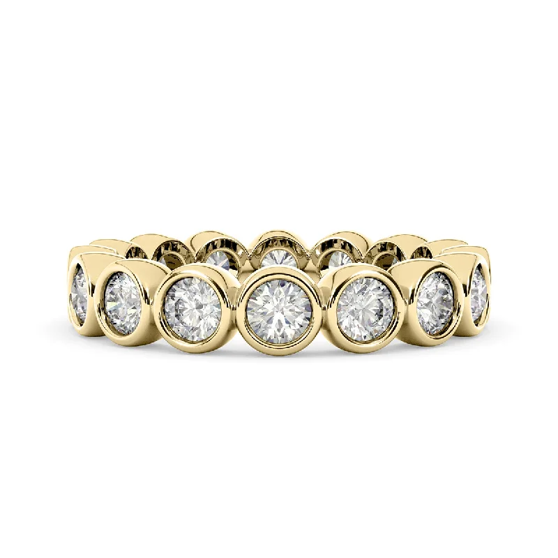 Channel - Set Women's Diamond Rings with Diamonds Securely Held in a Metal Groove for DurabilityDiamond Eternity Ring