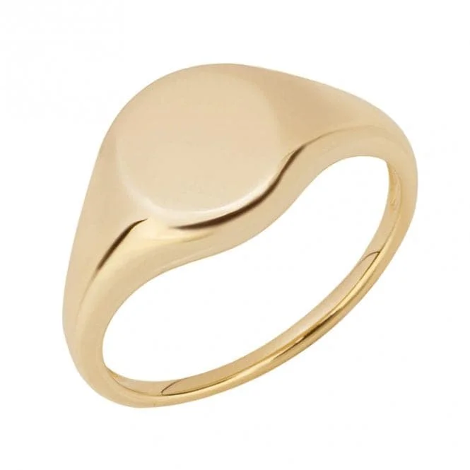 Open - Band Fashion Rings in Sterling Silver with Gemstone InlaysBevelled Edge Yellow Gold Signet Ring GR607