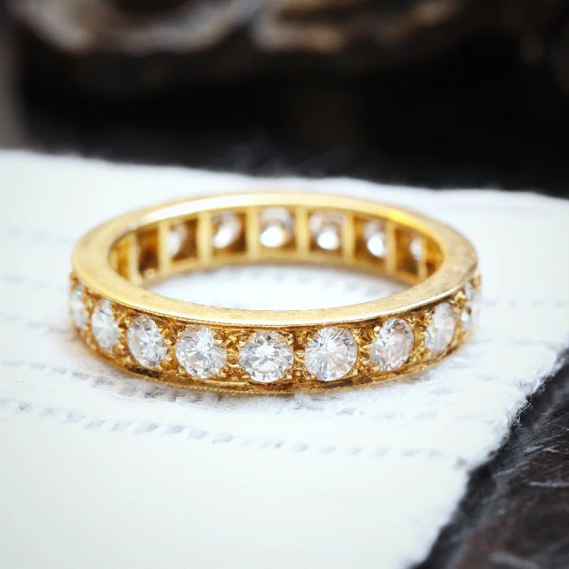 Silicone Women's Rings for a Comfortable and Durable OptionBlingy Size 'P' or '7.5' Two Carat Diamond Full Eternity Ring