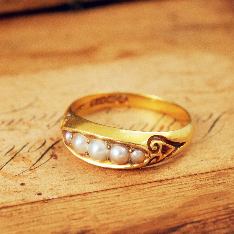 Silicone Women's Rings for a Comfortable and Durable OptionSublime Loveliness Date 1896 Natural Pearl Ring