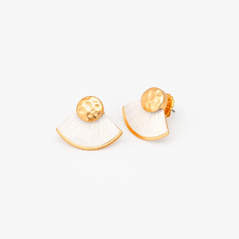 Two - Tone Gold and Silver Plated Clover Stud Earrings for a Lucky and Stylish SymbolBianca Stud Earring