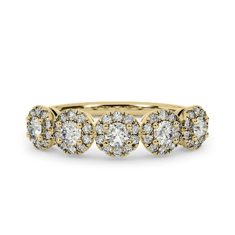 Women's Diamond Rings with Side - Stone Pave Setting for a Sparkling and Continuous ShineDiamond Ring