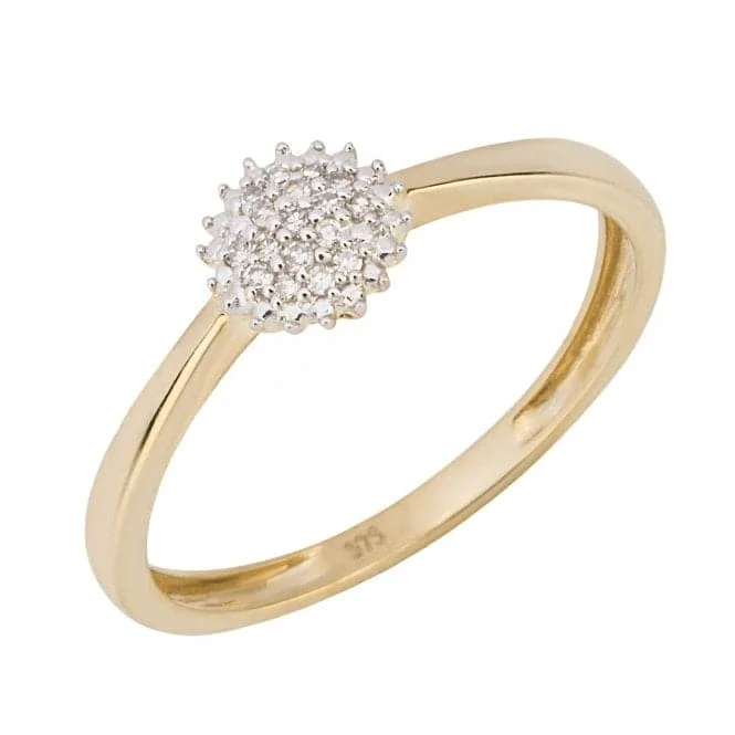 Rhinestone - Embellished Fashion Rings in Silver - Tone Metal for a Glamorous TouchUrchin Diamond Yellow Gold Cluster Ring GR599