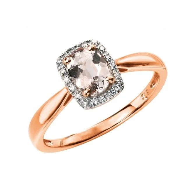 Chunky Fashion Rings in Copper with Geometric Patterns for a Bold AccessoryElements 9ct Rose Gold Diamond And Morganite Ring GR517P