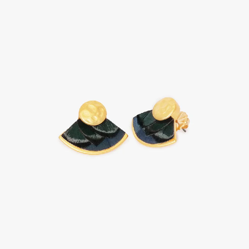 Vintage - Inspired Filigree - Worked Stud Earrings in Gold - Tone for an Antique AestheticWeston Stud Earring