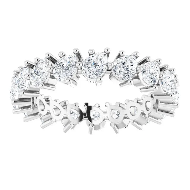 Adjustable Women's Diamond Rings with a Flexible Band for a Comfortable and Custom Fit3.78 ct. Pear Diamond Eternity Band