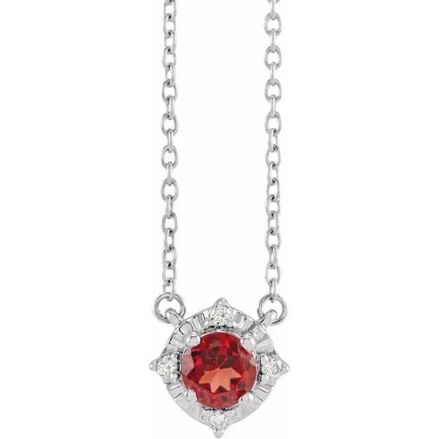 Marquise - cut diamond engagement ring with a split - shank band in platinumGarnet Necklace with Diamond Halo