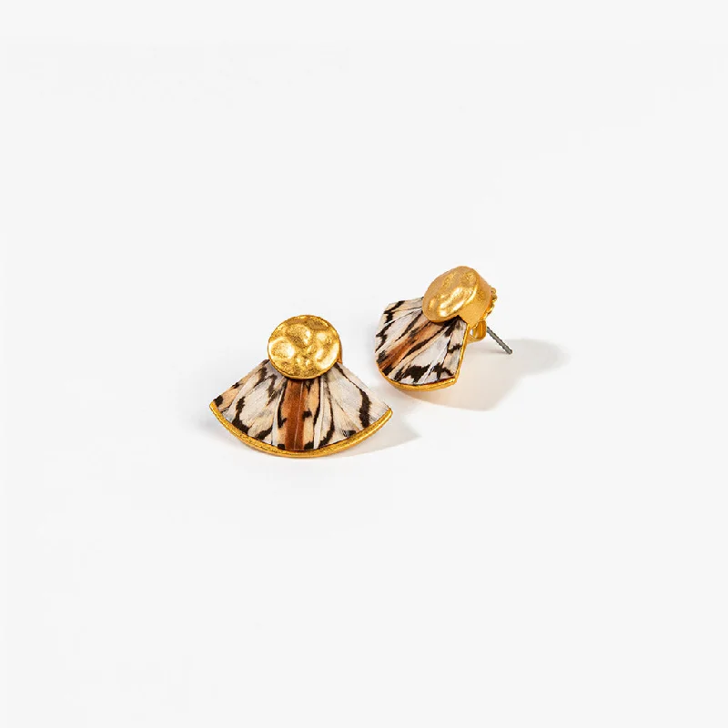 Two - Tone Gold and Silver Plated Clover Stud Earrings for a Lucky and Stylish SymbolGailey Stud Earring