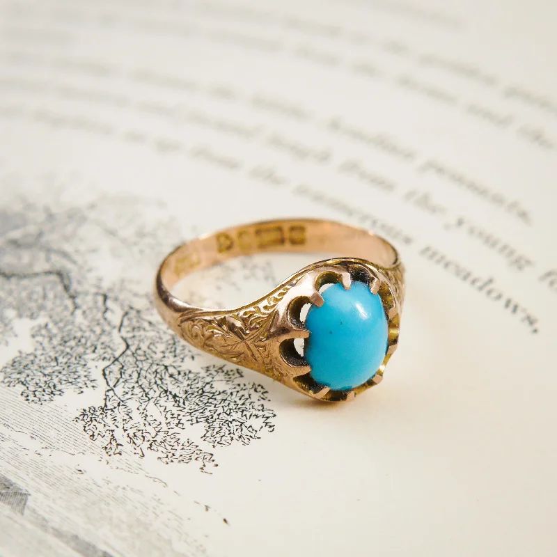 Silicone Women's Rings for a Comfortable and Durable OptionRomantic Date 1907 Turquoise & Gold Ring