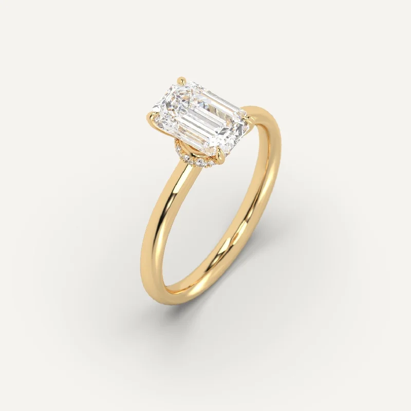 Men's Ruby Engagement Rings in Rose Gold with a Solitaire Design for a Romantic Gesture3 carat Emerald Cut Diamond Ring