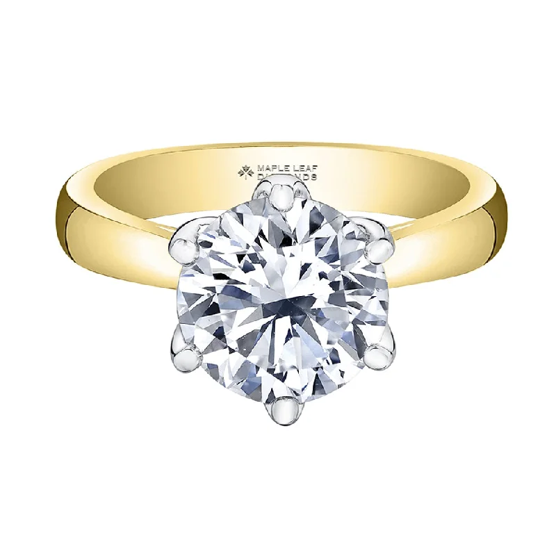 Marquise - Cut Women's Diamond Rings in Palladium for a Unique and Elongated ShapeEternal Flames Canadian Diamond Solitaire Ring