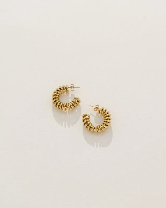 Chunky hoop earringsSpiral Hoop Earrings