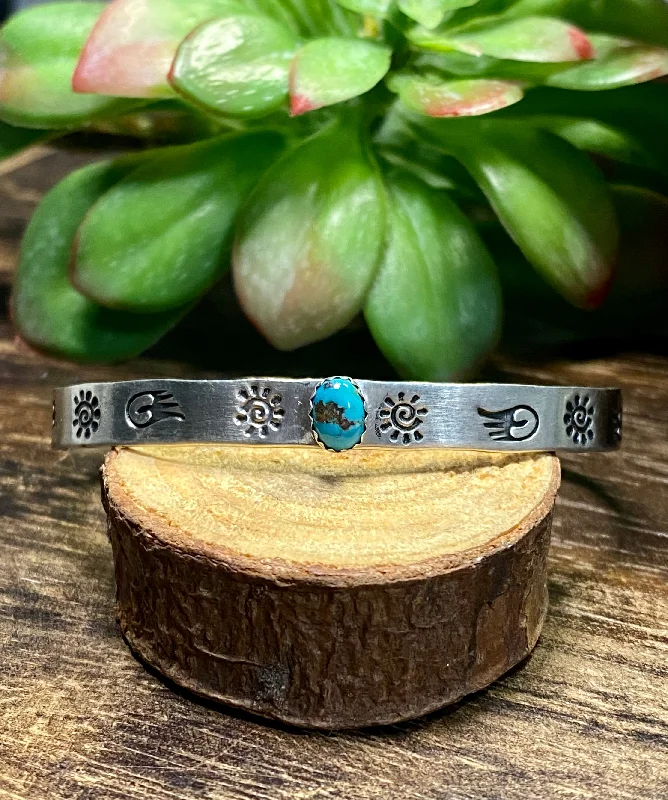 Magnetic Closure Women's Cuff Bracelets with Crystal Embellishments for Easy WearB. Shorty Kingman Turquoise & Sterling Silver Cuff Bracelets