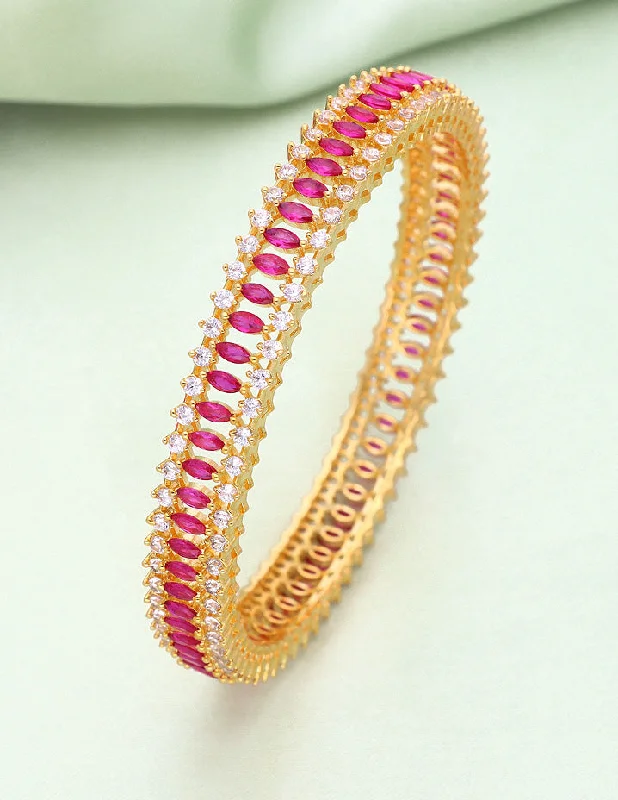 Bangle Bracelets with LED Lights for a Glowing and Trendy AccessoryDesigner Zirconia Ruby Bangle