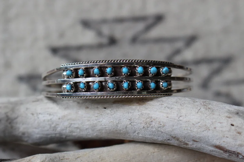 Women's Cuff Bracelets with Tassel Decorations for a Boho - Chic StyleStacked Turquoise Dottie Bracelet