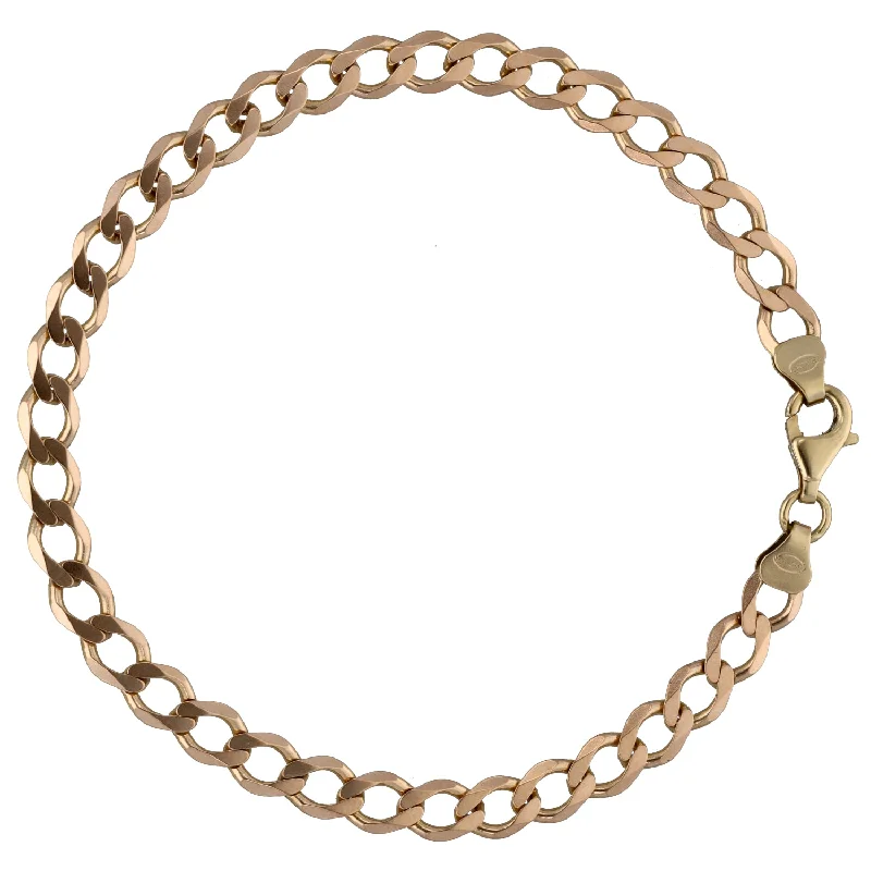 Bangle Sets with Mix - and - Match Patterns for a Versatile Accessory9ct Gold Curb Bracelet