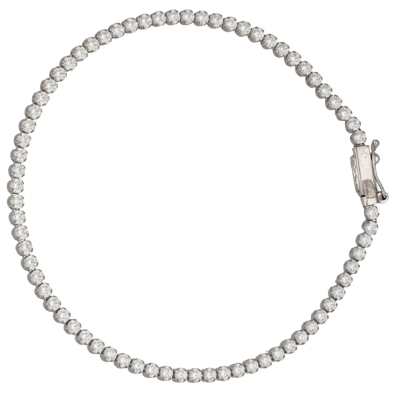 Bangle Bracelets with LED Lights for a Glowing and Trendy Accessory9ct White Gold Cubic Zirconia Line/Tennis Bracelet