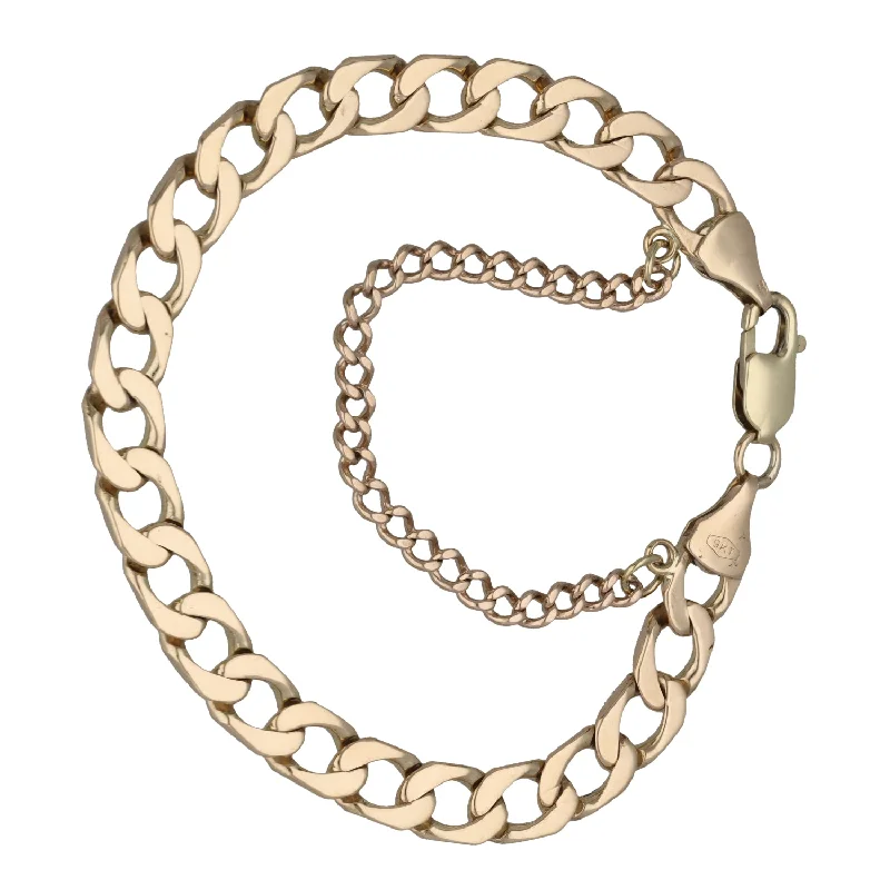 Pearl - Adorned Bangle Bracelets with Delicate Silver Chains9ct Gold Curb Bracelet