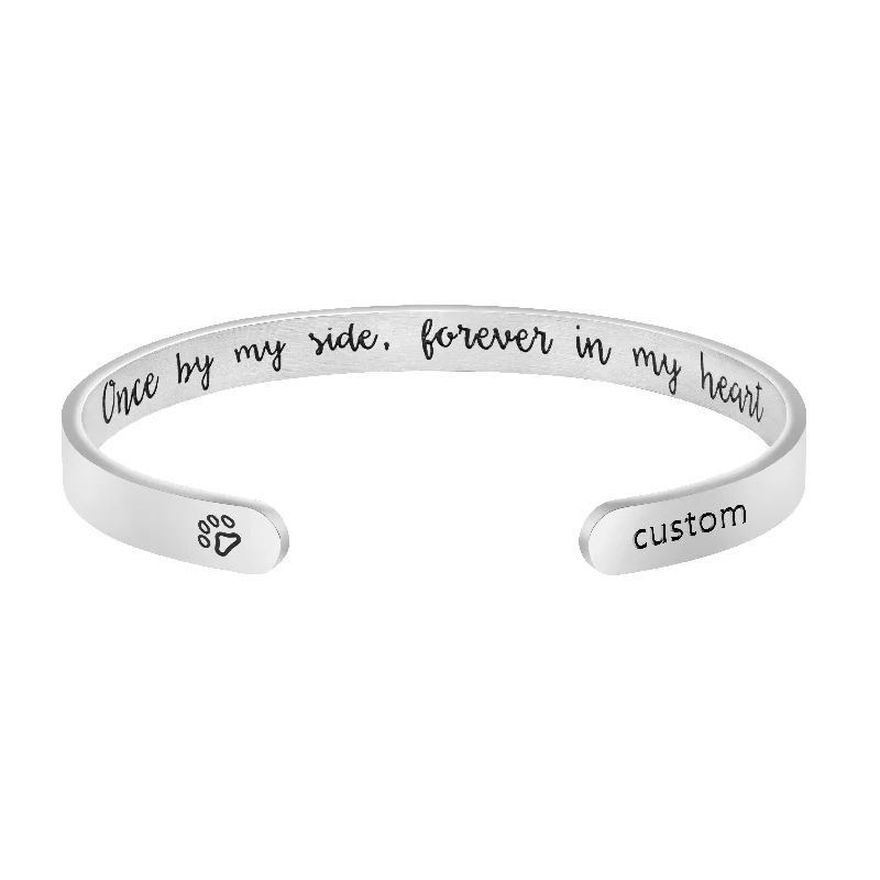 Enamel - Painted Women's Cuff Bracelets in Bold Colors for a Pop of ColorCustomized Personalized Pet Name Memorial Cuff Bracelets