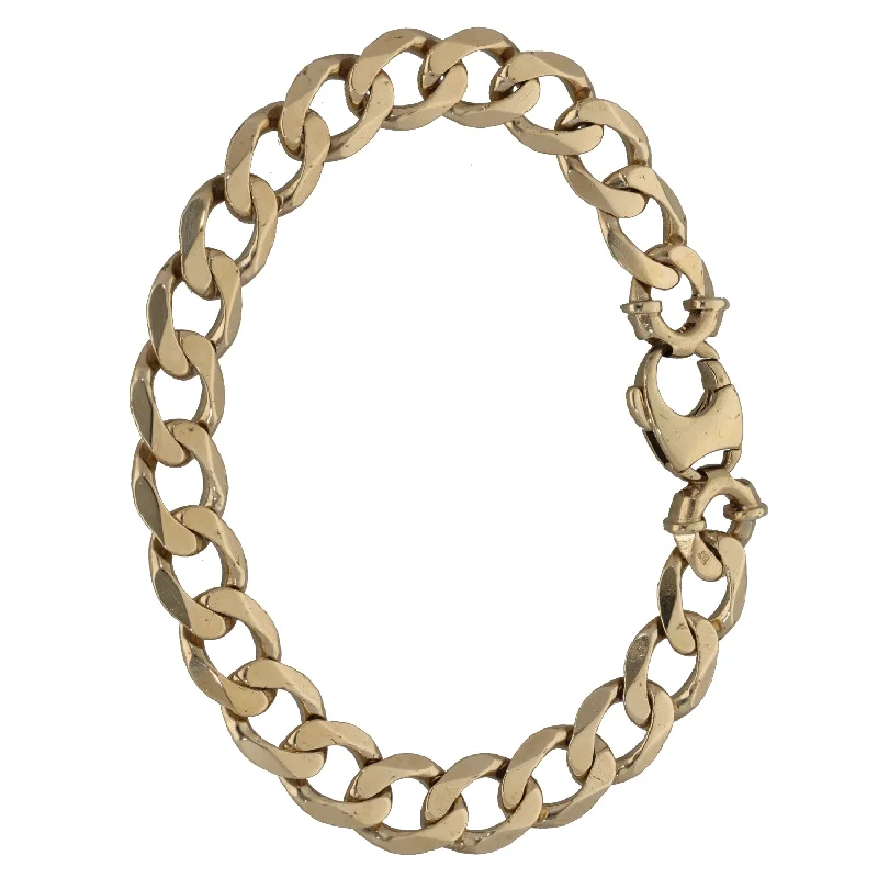 Pearl - Adorned Bangle Bracelets with Delicate Silver Chains9ct Gold Curb Bracelet