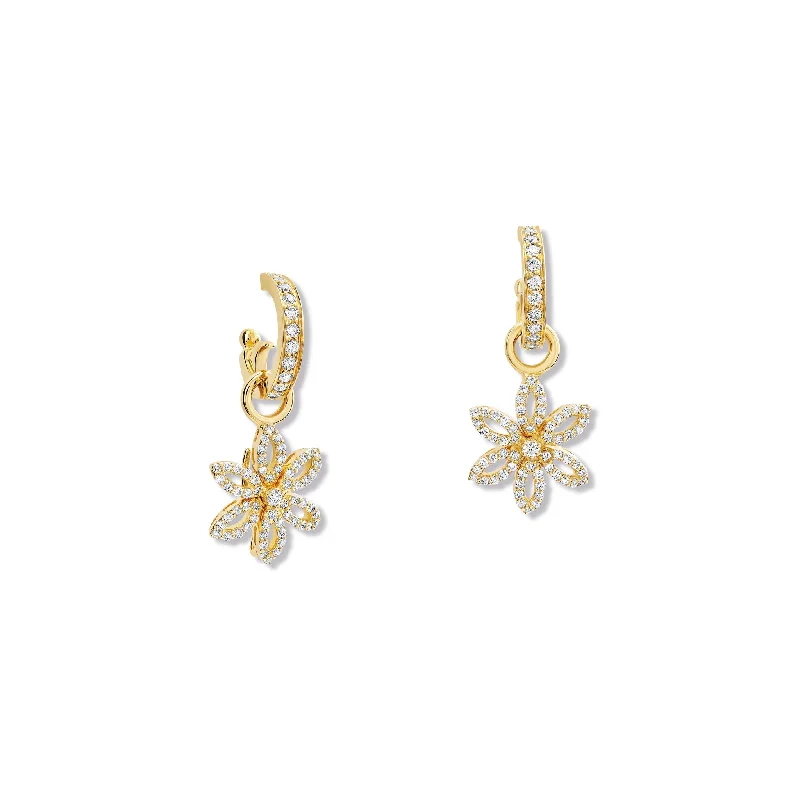 Pear - Shaped Engagement Rings in Yellow Gold with a Diamond - Encrusted BandFleur de Lys Earring Drops 18ct Yellow Gold - Diamond