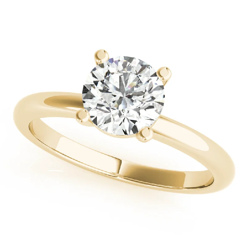 Heart - Shaped Engagement Rings in 14K Pink Gold for a Romantic ProposalLara Round Diamond Engagement Ring Setting