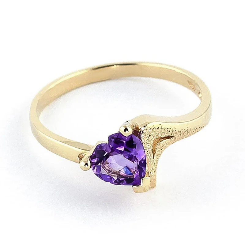 Peridot Gemstone Rings in 14K Gold - Filled Metal with a Pave - Set Band for a Sparkling Look14k Solid Gold Heart Shape Ring Natural Purple Amethyst 0.75 Carat