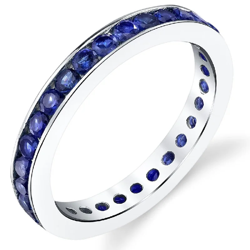 Jasper Gemstone Rings in 18K Gold Vermeil with a Matte Finish for a Subtle and Elegant LookSterling Silver 1.5 ct Created Sapphire Eternity Band Ring