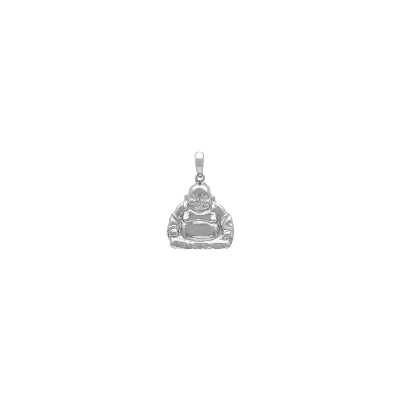 Tassel - Trimmed Amethyst Pendant Necklace for Festival - GoersLaughing Buddha Pendant (18K)