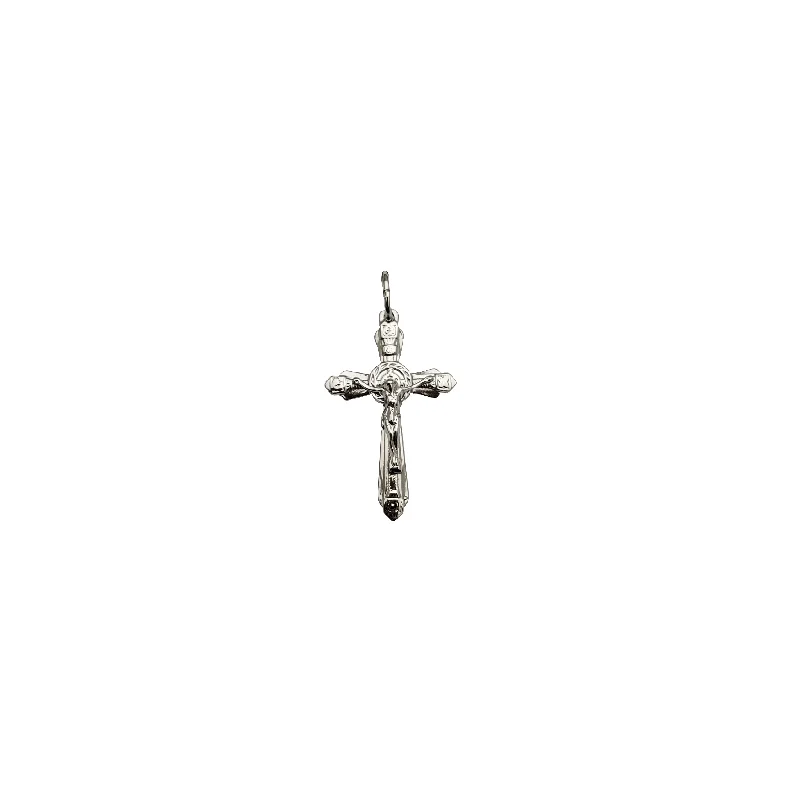 Antique - Inspired Filigree - Worked Cross Pendant Necklace for Religious CeremoniesCrucifix Cross Pendant (Silver)