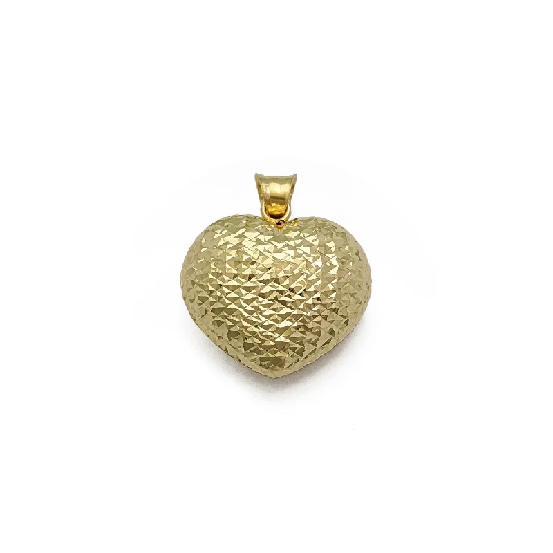 3D - Printed Polymer Clay Animal - Print Pendant for a Fun and Quirky AccessoryPuffy Glam Heart Pendant (14K)