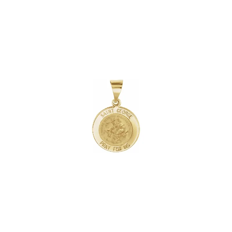 Glow - in - the - Dark Starry Sky Pendant for Nighttime AdventuresSaint George Medallion Pendant (14K)