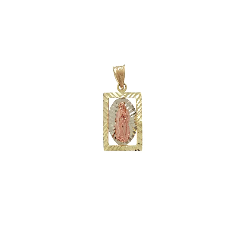 3D - Printed Polymer Clay Animal - Print Pendant for a Fun and Quirky AccessoryTri-Tone Diamond-cut Rectangle Virgin Mary Pendant (14K)