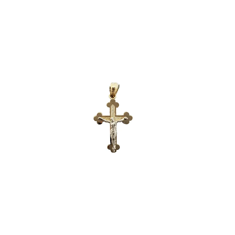 Magnetic - Locking Pendant with Hidden Compartment for Secret MessagesTwo-tone Cross Pendant (14K)