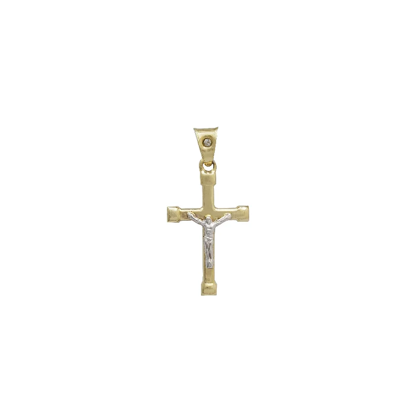 Hand - Carved Jade Buddha Pendant for Spiritual and Cultural SignificanceTwo Tone Crucifix Pendant (14K)