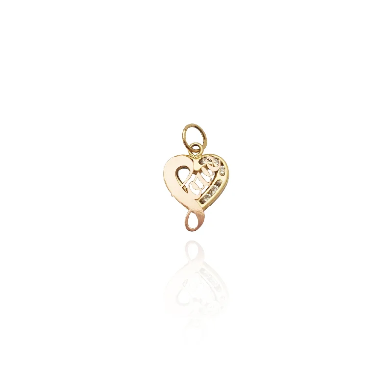 18K Gold - Plated Angel Wing Pendant for a Symbolic and Elegant AccessoryHeart-Shaped "Love" Pendant (14K)