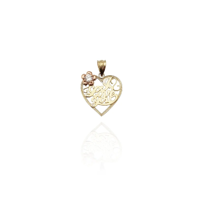 3D - Printed Polymer Clay Animal - Print Pendant for a Fun and Quirky AccessoryTwo-Tone Outlined "Love You" Heart CZ Pendant (14K)