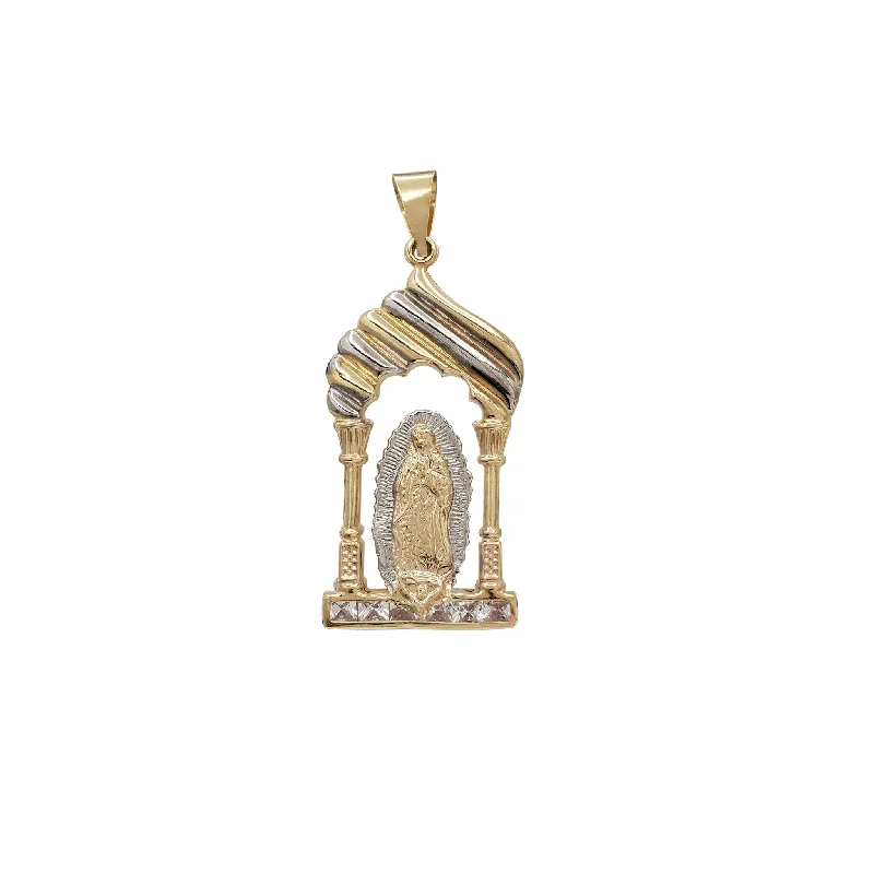 3D - Printed Polymer Clay Animal - Print Pendant for a Fun and Quirky AccessoryTwo-Tone Shrine Halo Virgin Mary Pendant (14K)