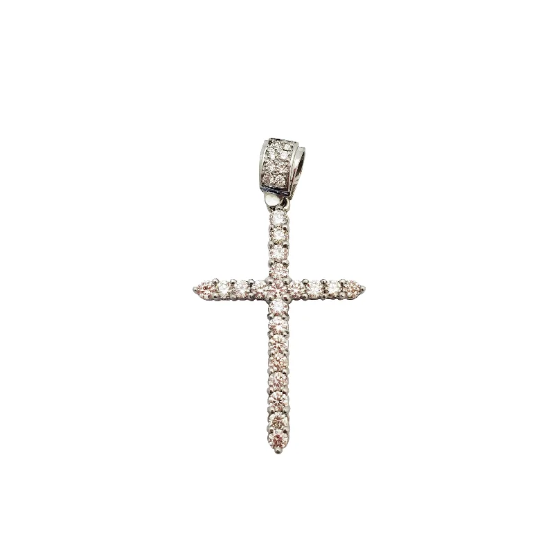 Double - Heart Pendant with Interlocking Design for CouplesVS Diamond Cross Pendant (14K)