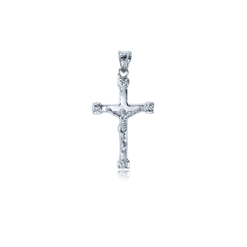 3D - Printed Polymer Clay Animal - Print Pendant for a Fun and Quirky AccessoryWhite Gold Polished Crucifix Cross Pendant (14K)