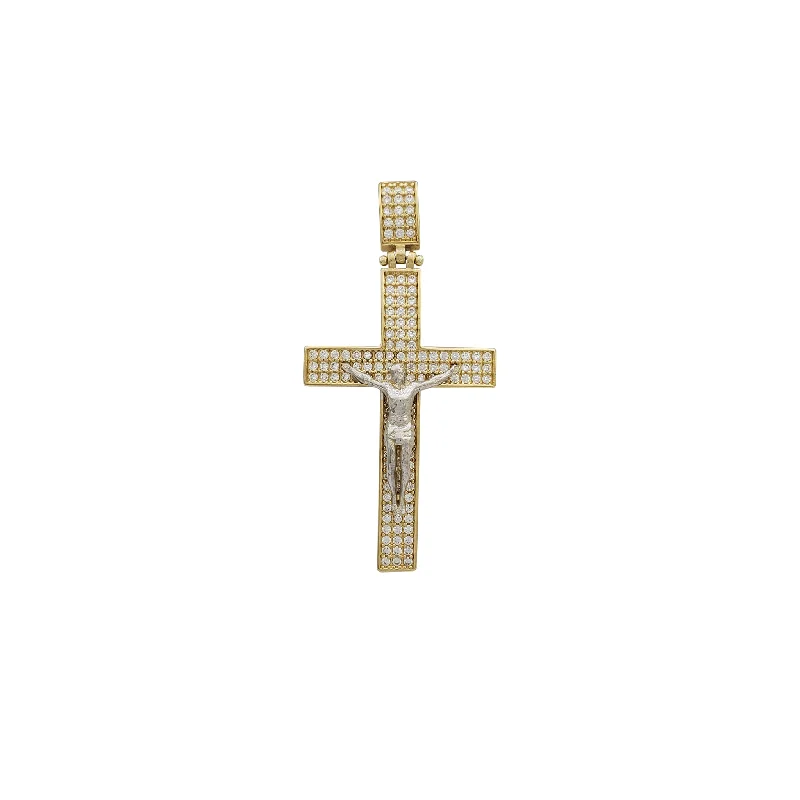 Water - Resistant Stainless Steel Diving - Themed Pendant for DiversZirconia Convex Crucifix Pendant (14K)