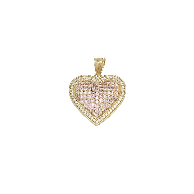 Dainty Gold - Plated Angel Wing Pendant Necklace for Sensitive Skin OwnersZirconia Heart Pendant (10K)